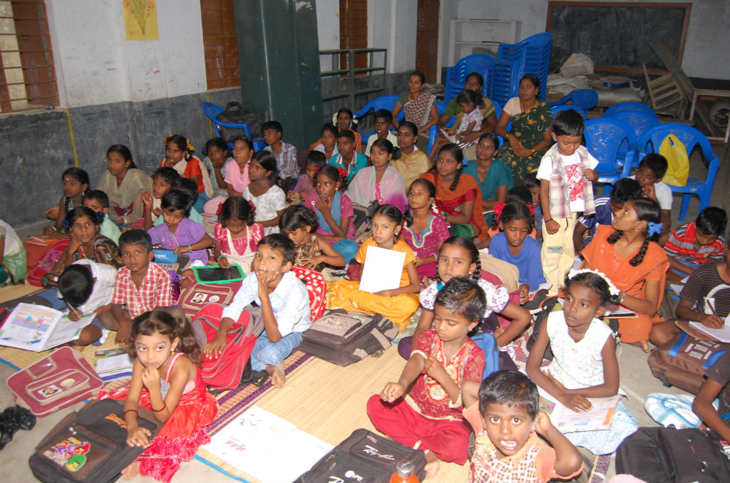 A Section of Students in the Pakkam Free Tuition Centre