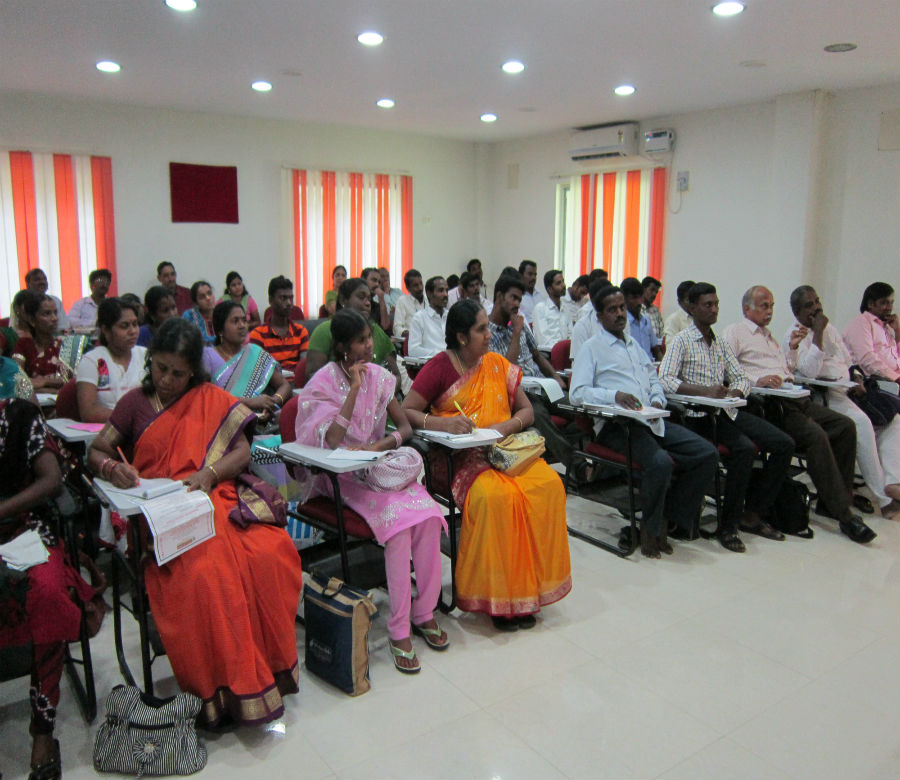 A section of our Free Tuition Centre Teachers in One Skill Building Workshop -29.08.2013, Chennai