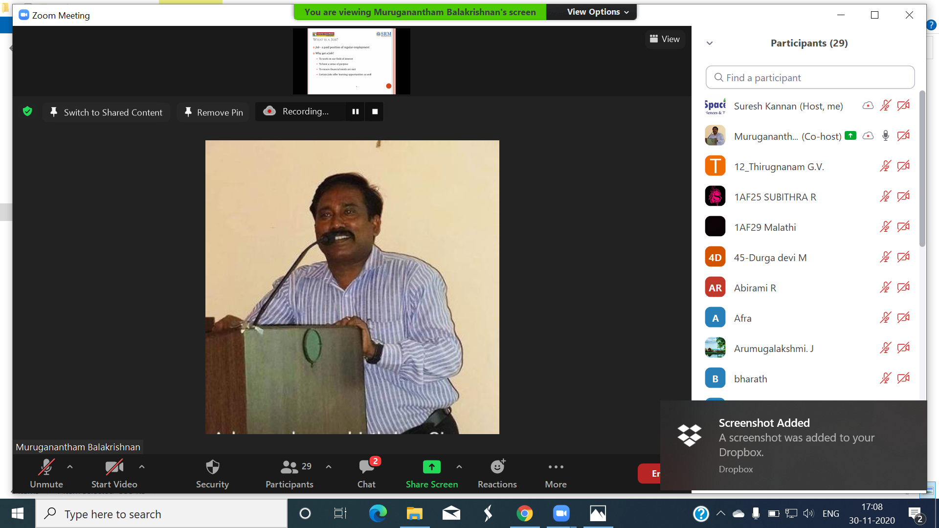 Vizhuthugal Webinar on “Job Opportunities in IT Sector during Pandemic Period (3)