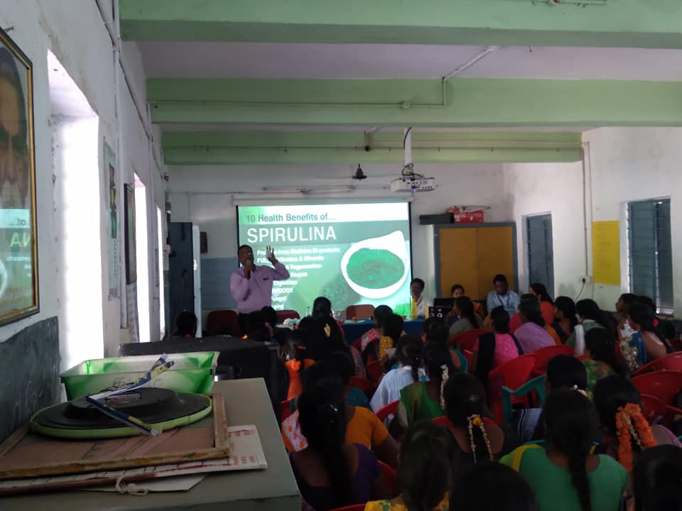 SEMINAR ON SPIRULINA CULTIVATION AND ARECA LEAVES PLATE PRODUCTION